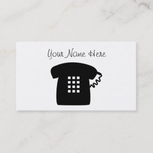 Retro Telephone Business Card