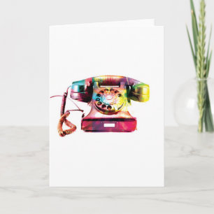 Retro Telephone Greeting Card