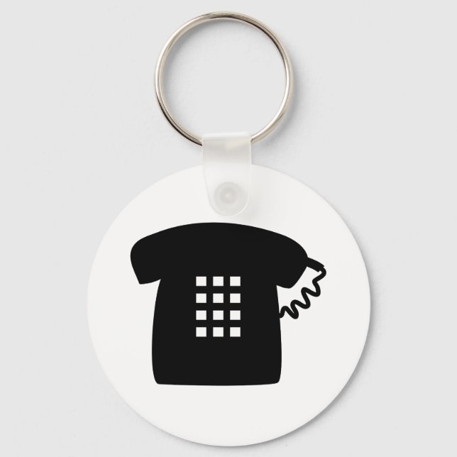Retro Telephone Key Ring (Front)