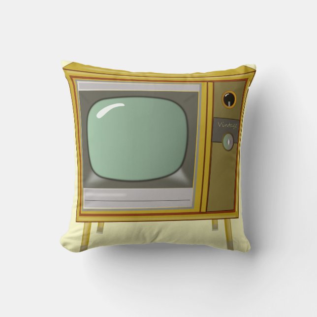 RETRO TELEVISION SET CUSHION (Front)