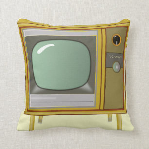 RETRO TELEVISION SET CUSHION