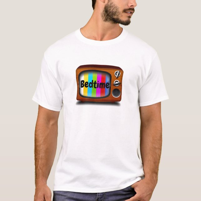 Retro television TV  test pattern bedtime vintage  T-Shirt (Front)