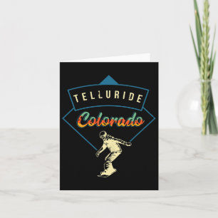 Retro Telluride Colorado Snowboarding Instructor S Card