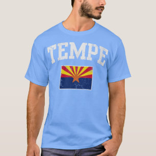 Retro Tempe Arizona Flag Home Love Vacation T-Shirt