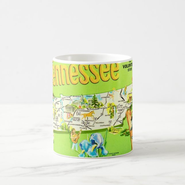 Retro Tennessee Postcard Mug (Center)
