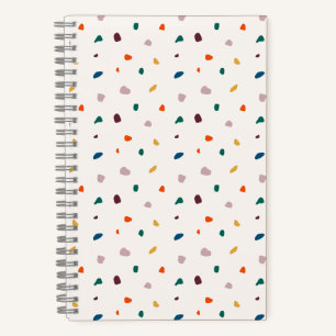 Retro Terrazzo Spiral Notebook