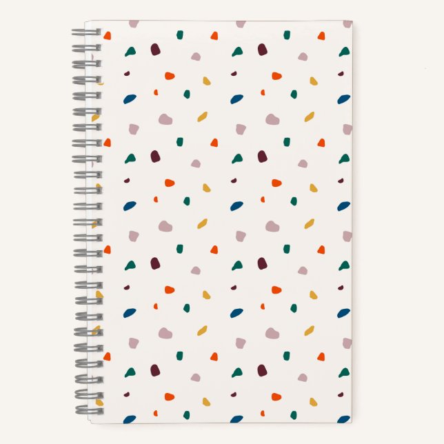 Retro Terrazzo Spiral Notebook  (Front)