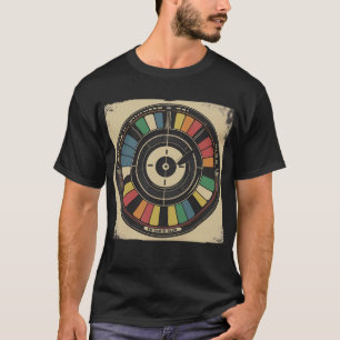 Retro Test Pattern - Broadcast Circle Tee T-Shirt