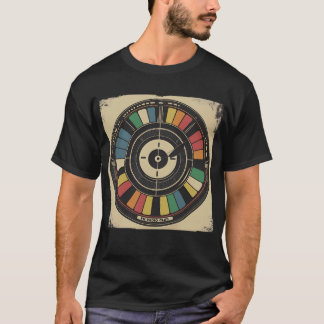 Retro Test Pattern - Broadcast Circle Tee T-Shirt