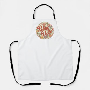 Retro text blind apron