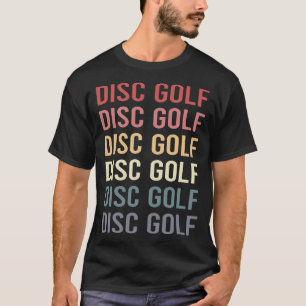 Retro Text Disc Golf T-Shirt