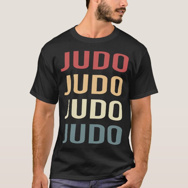 Retro Text Judo T-Shirt (Front)
