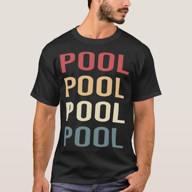 Retro Text Pool T-Shirt (Front)