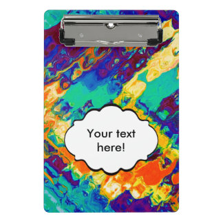 Retro texture abstract design mini clipboard