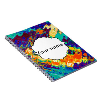 Retro texture abstract design notebook