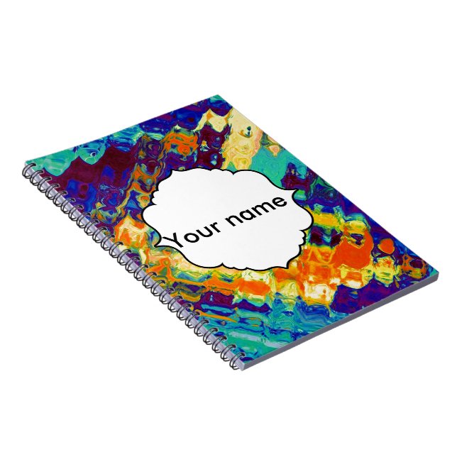 Retro texture abstract design notebook (Right Side)