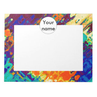Retro texture abstract design notepad