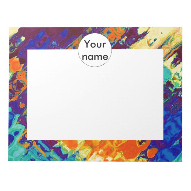 Retro texture abstract design notepad (Front)