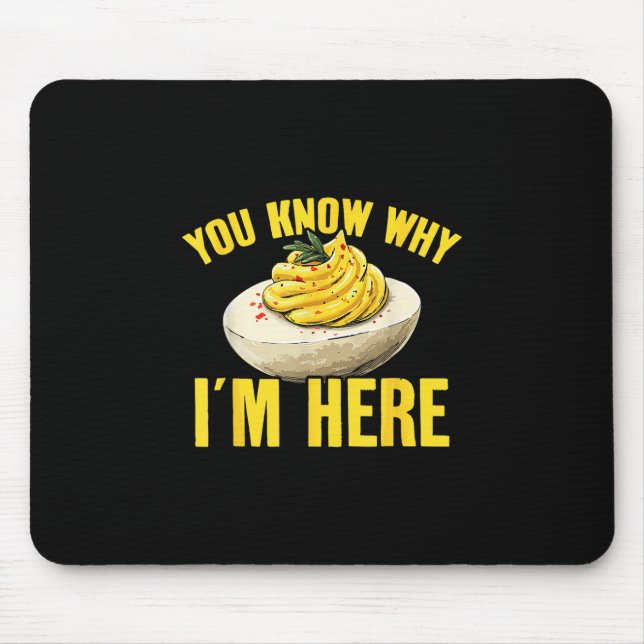 Retro Thanksgiving Dinner You Know Why I'm Here De Mouse Pad (Front)