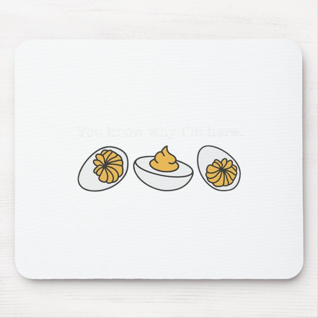 Retro Thanksgiving Dinner You Know Why I'm Here De Mouse Pad (Front)