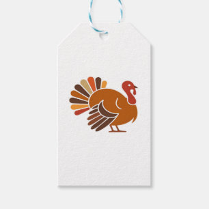 Retro Thanksgiving Turkey � Fall Harvest Design Cl Gift Tags