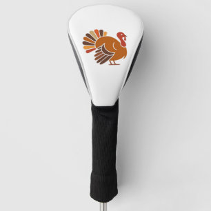 Retro Thanksgiving Turkey � Fall Harvest Design Cl Golf Head Cover