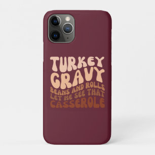 Retro Thanksgiving Turkey Gravy Beans And Rolls  Case-Mate iPhone Case