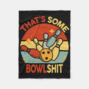 Retro That's Some Bowl Bowling S Womens Men Bowler Fleece Blanket
