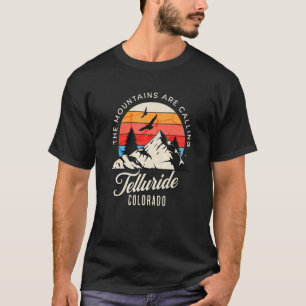 Retro The Mountains are Calling Telluride Colorado T-Shirt