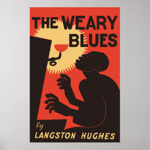 Retro The Weary Blues (music) Poster