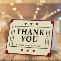 Retro Theatre Movie Ticket Stub 50th Birthday