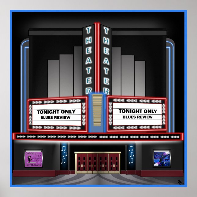 Retro Theatre Poster (Front)