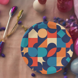 Retro Theme Paper Plate