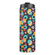 Retro Themed Water Bottle Insulated Tumbler