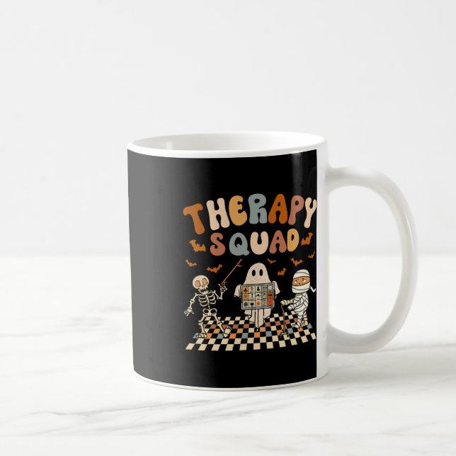 Retro Therapy Squad Slp Ot Pt Team Halloween Speec Coffee Mug (Right)