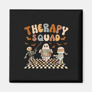 Retro Therapy Squad Slp Ot Pt Team Halloween Speec Magnet