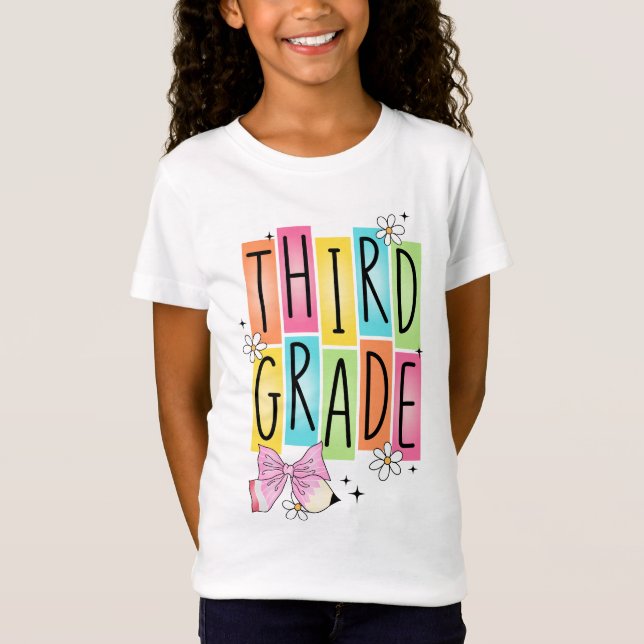 Retro Third Grade  T-Shirt (Front)