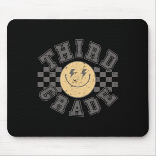 Retro Third Grade Teacher Student 1st Day Back To Mouse Pad