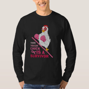 Retro This Chick Breast Cancer Awareness Survivor T-Shirt