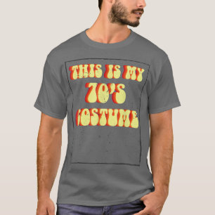 Retro This is My 70's Costume Funny Groovy Peace H T-Shirt