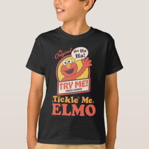 Retro Tickle Me Elmo Waving Graphic T-Shirt