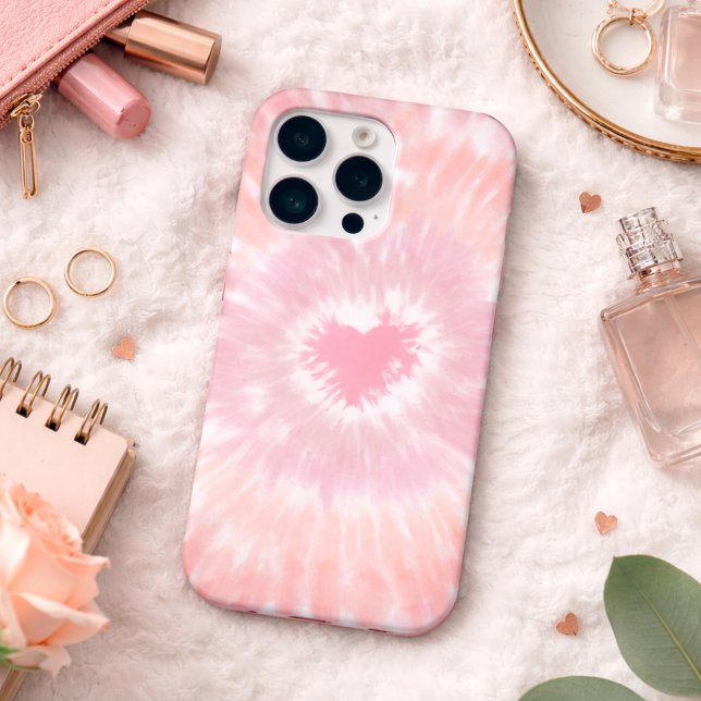Retro Tie Dye Heart Signature  iPhone Case (Creator Uploaded)