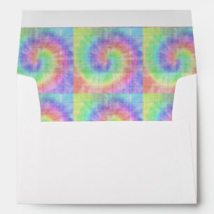 Retro Tie Dye Pastel Pattern Swirl Envelopes