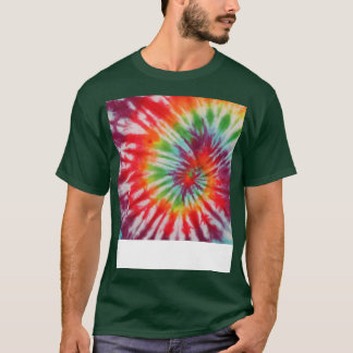 Retro Tie Dyed Pattern Colourful T-Shirt
