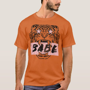Retro Tiger Babe Bride Cute Bridesmaid Bachelorett T-Shirt