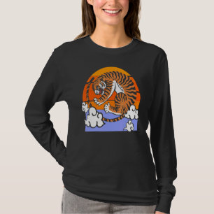 Retro Tiger Chinese Predator Big Cat Wildlife Wild T-Shirt