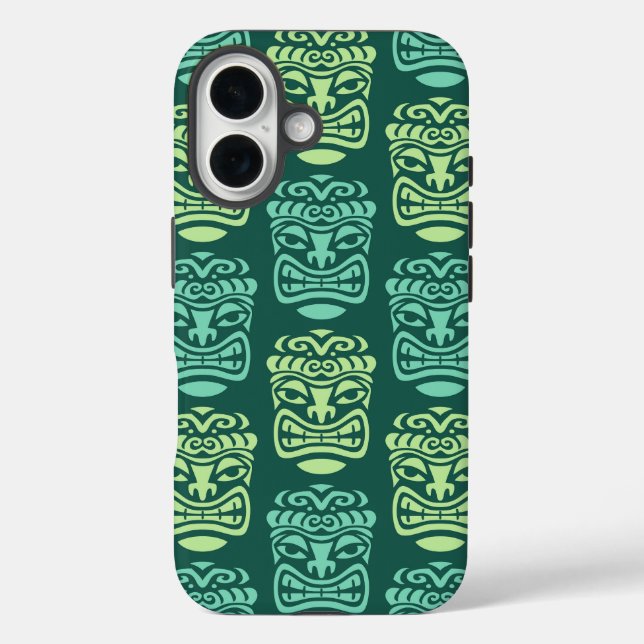 Retro Tiki Beach Bar Pattern Case-Mate iPhone Case (Back)