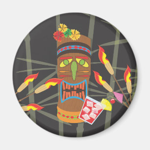 Retro Tiki Head Magnet
