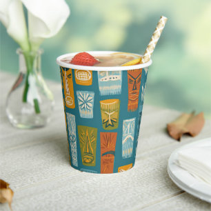 Retro Tiki Totems Paper Cups