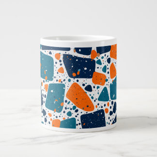Retro Tile Pattern Ceramic Mug